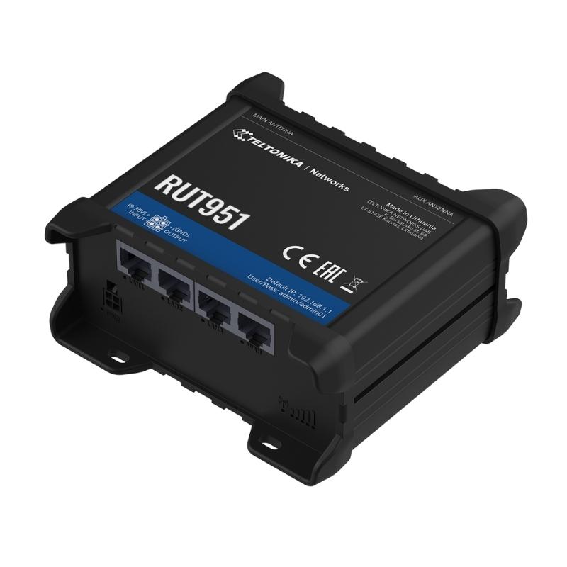 Router 3G/4G công nghiệp Teltonika RUT951 Dual SIM tốc độ 150Mbps, hỗ trợ 100 User