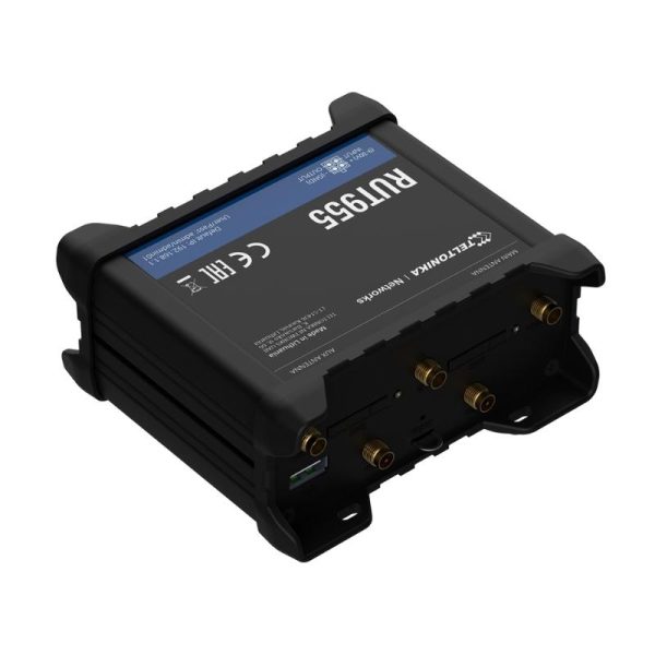 Router 3G/4G công nghiệp Teltonika RUT955 Dual SIM, 4 cổng LAN, hỗ trợ RS232/RS485, chịu tải 100 User