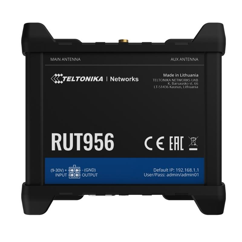 Router 3G/4G công nghiệp Teltonika RUT956 Dual SIM, 4 cổng LAN, hỗ trợ RS232/RS485, chịu tải 100 User - Ảnh 4
