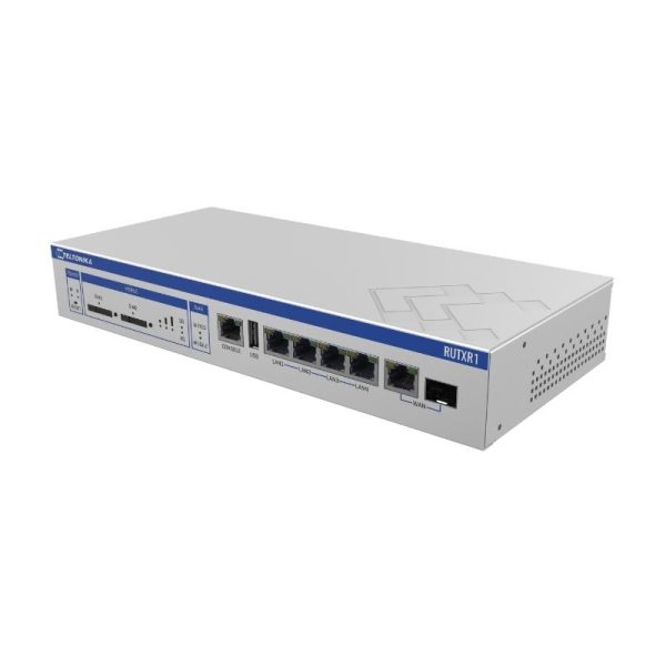 Router 3G/4G công nghiệp Teltonika RUTXR1, Dual SIM 4G LTE CAT6, hỗ trợ SFP WAN