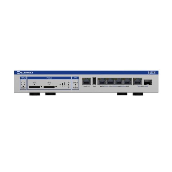 Router 3G/4G công nghiệp Teltonika RUTXR1, Dual SIM 4G LTE CAT6, hỗ trợ SFP WAN