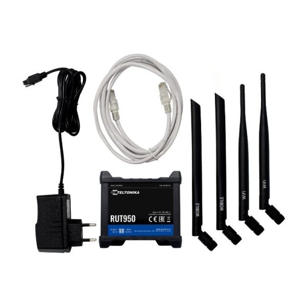 Router 3G/4G công nghiệp Teltonika RUT950 Dual SIM tốc độ 150Mbps, hỗ trợ 100 User