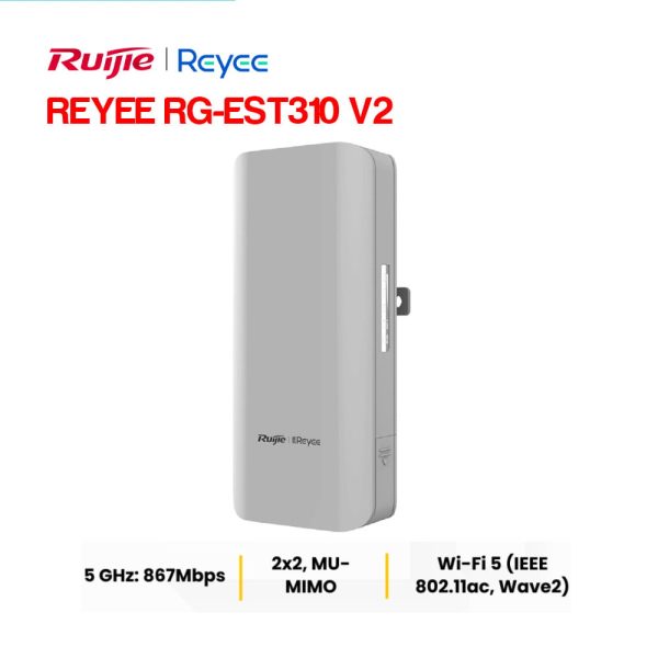 Bộ bắn điểm Wifi ngoài trời RUIJIE REYEE RG-EST310 V2 (1 cặp)