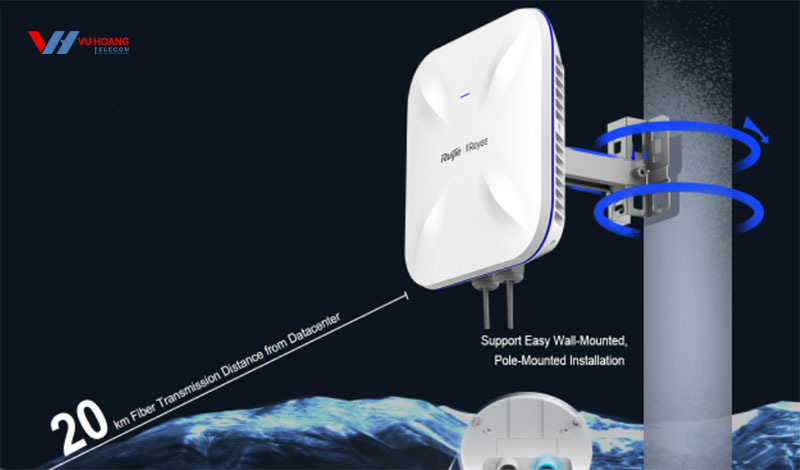 Bộ phát Wifi Ruijie Reyee RG-RAP6260(G) AX1800 Wi-Fi 6 Dual giá rẻ