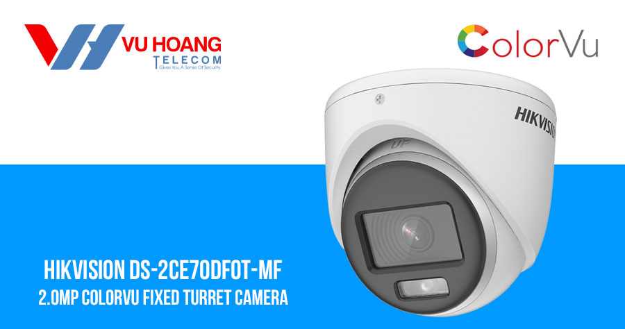 Bán camera HDTVI ColorVu 2.0MP HIKVISION DS-2CE70DF0T-MF giá rẻ