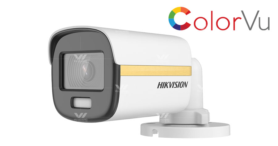 Camera HDTVI ColorVu 2MP thân trụ HIKVISION DS-2CE10DF3T-F