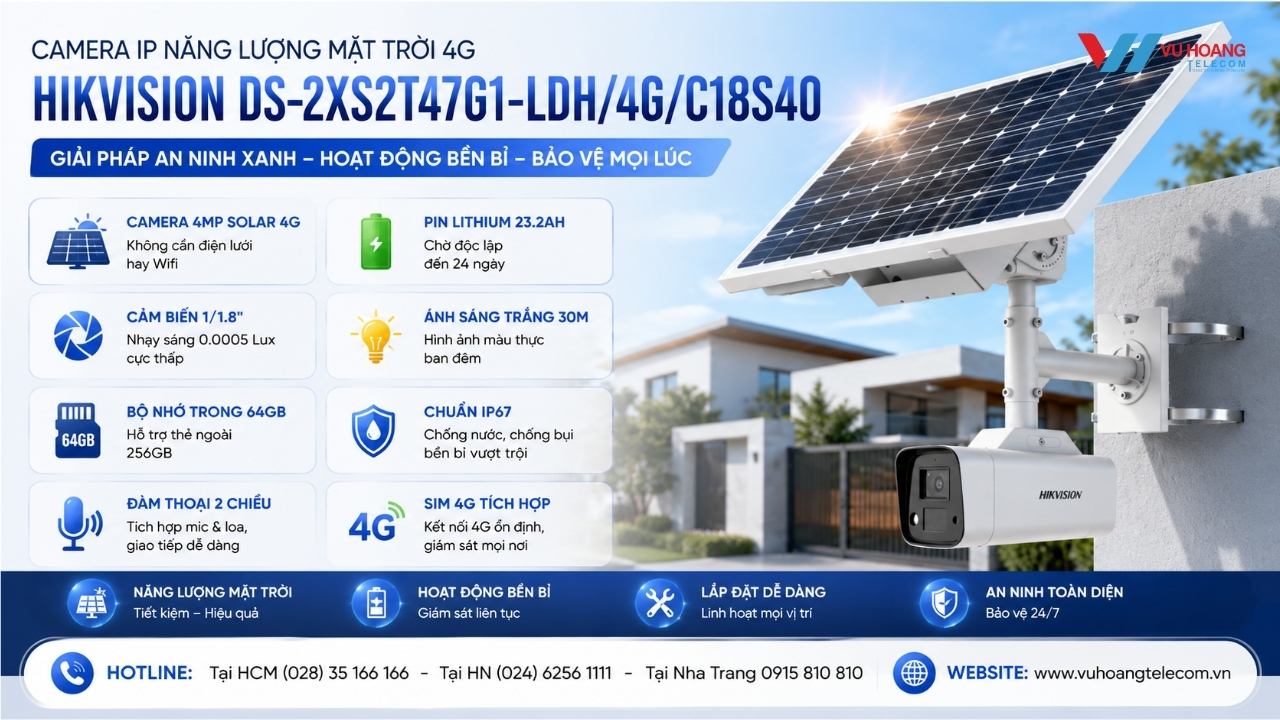 Camera Hikvision DS-2XS2T47G1-LDH 4G Solar 4MP giá tốt