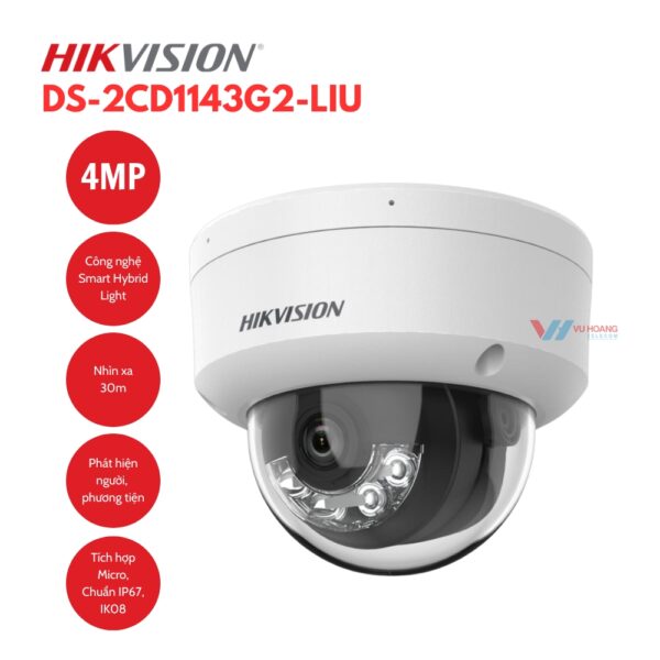Camera Hikvision DS-2CD1143G2-LIU 4MP Giá Tốt