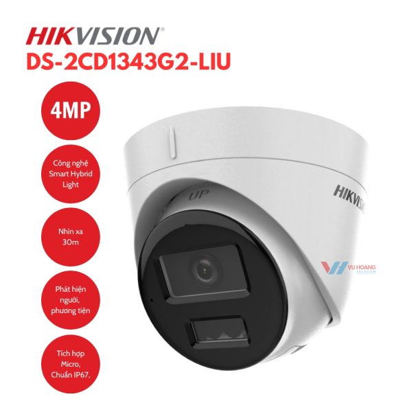 Camera IP 4MP tháp pháo Hikvision DS-2CD1343G2-LIU