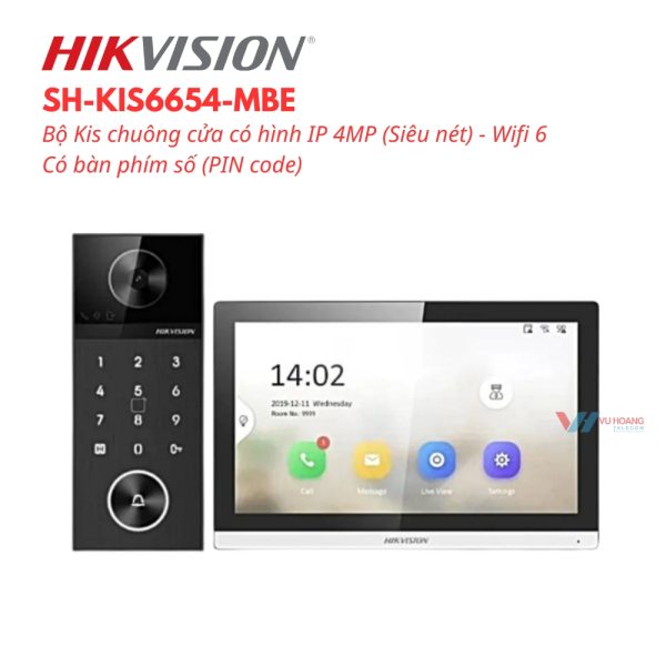 Bộ Kis chuông cửa có hình IP 4MP HIKVISION SH-KIS6654-MBE