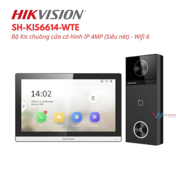 Bộ Kis chuông cửa có hình IP 4MP HIKVISION SH-KIS6614-WTE