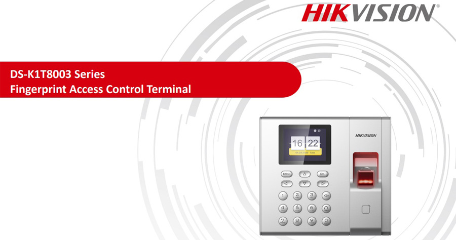 Series máy chấm công vân tay Hikvision DS-K1T8003