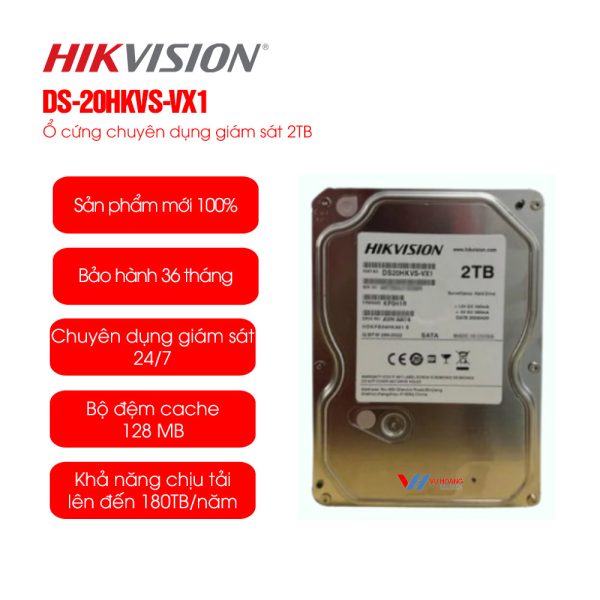 Ổ cứng giám sát 2TB Hikvision DS-20HKVS-VX1