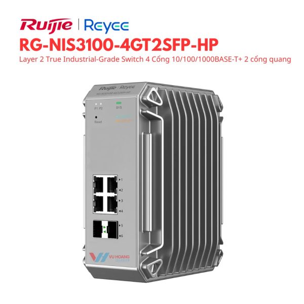Switch công nghiệp 4 cổng Reyee RG-NIS3100-4GT2SFP-HP