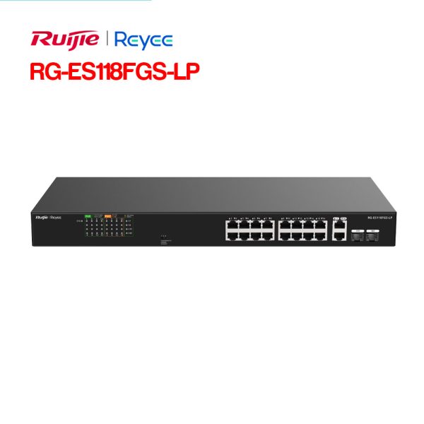 Unmanaged switch 16 cổng PoE RUIJIE REEYE RG-ES118FGS-LP