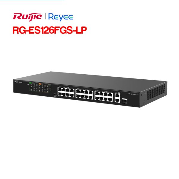 Unmanaged switch 24 cổng PoE RUIJIE REEYE RG-ES126FGS-LP